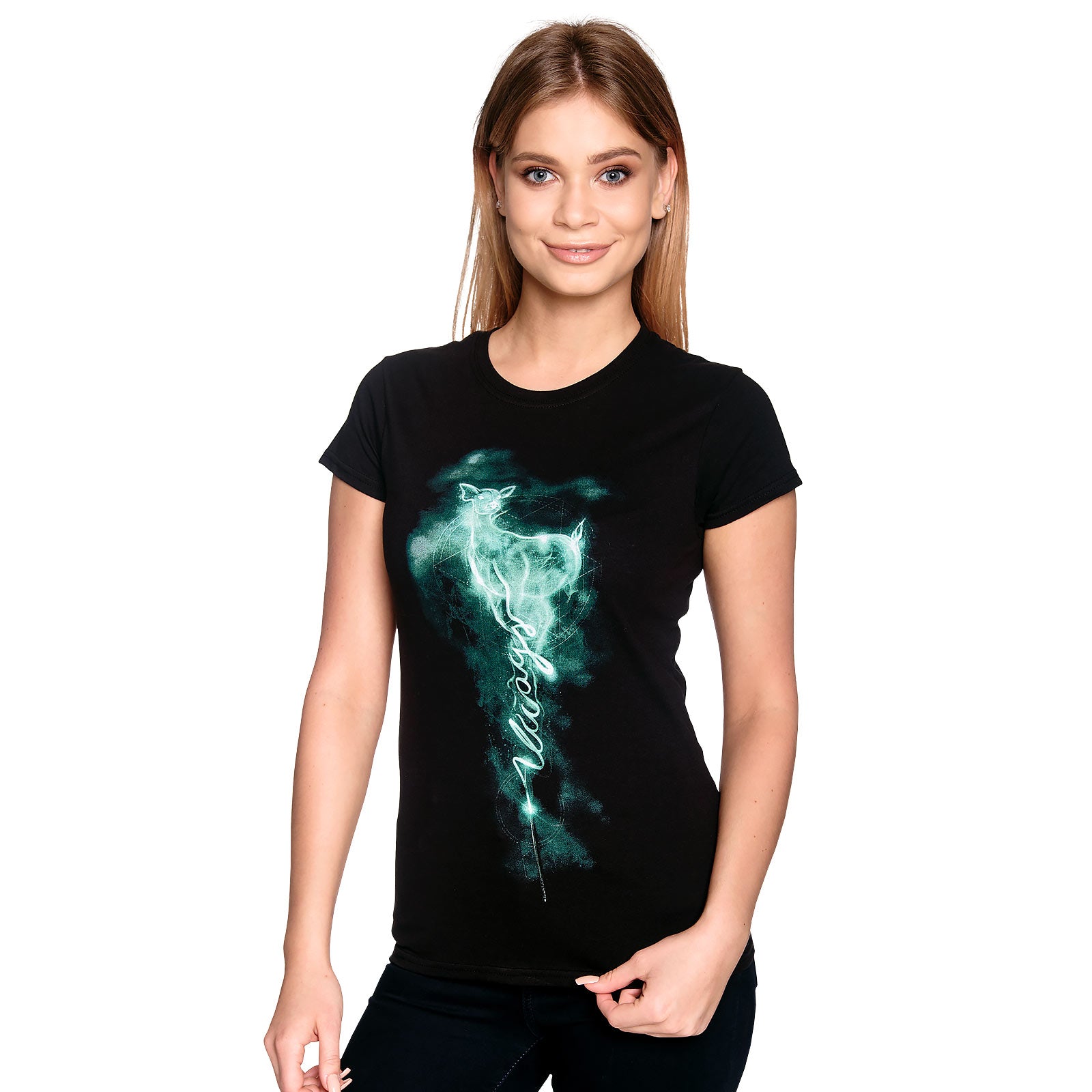 Product image Snape Patronus Always Women's T-Shirt Black - Harry Potter