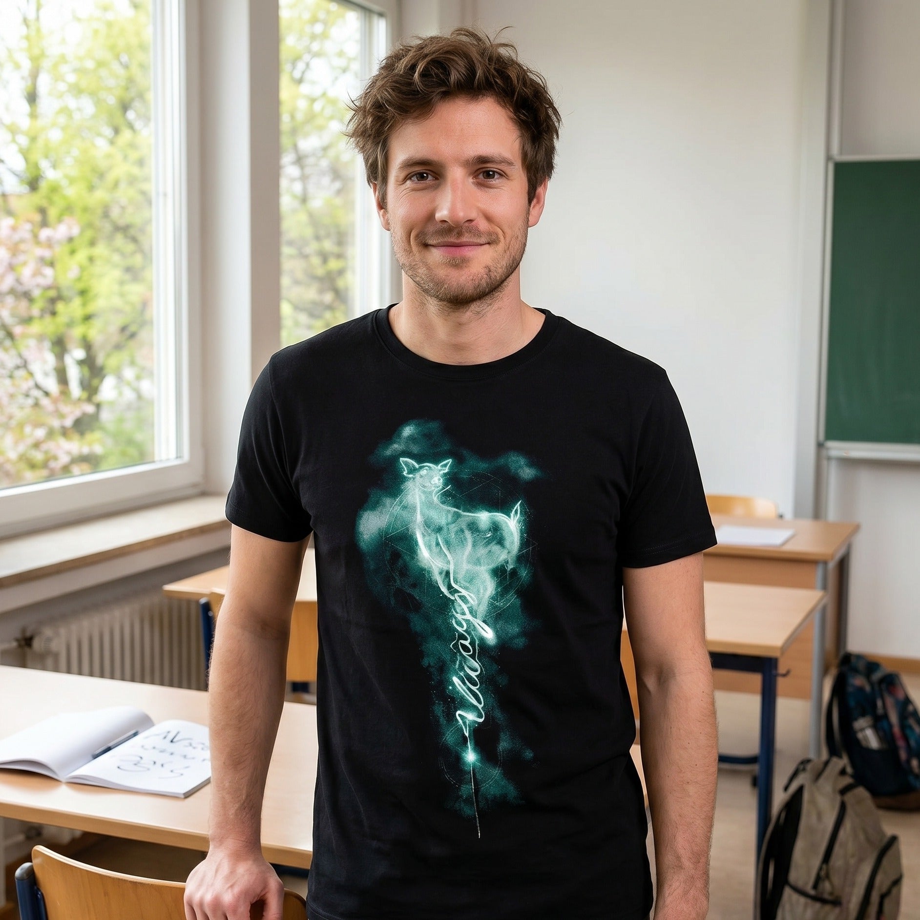 Product image Snape Patronus Always Women's T-Shirt Black - Harry Potter