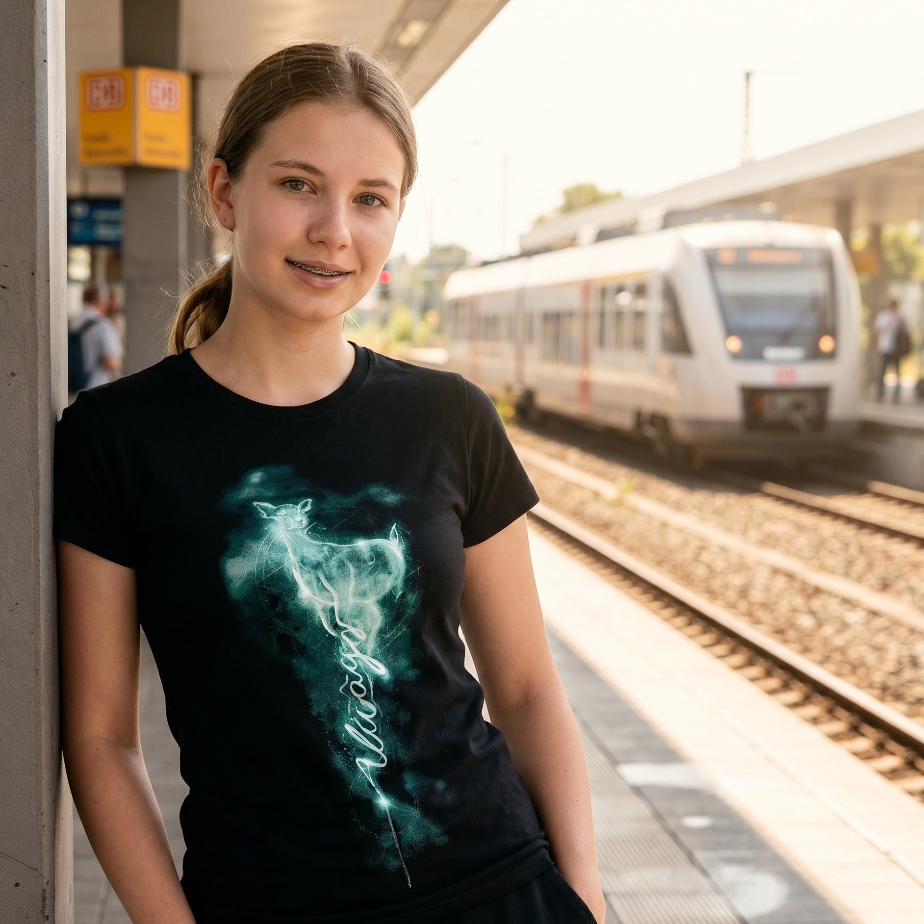 Product image Snape Patronus Always Women's T-Shirt Black - Harry Potter