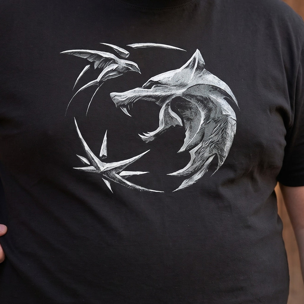 Product image Witcher - Wolf Emblem T-Shirt Black