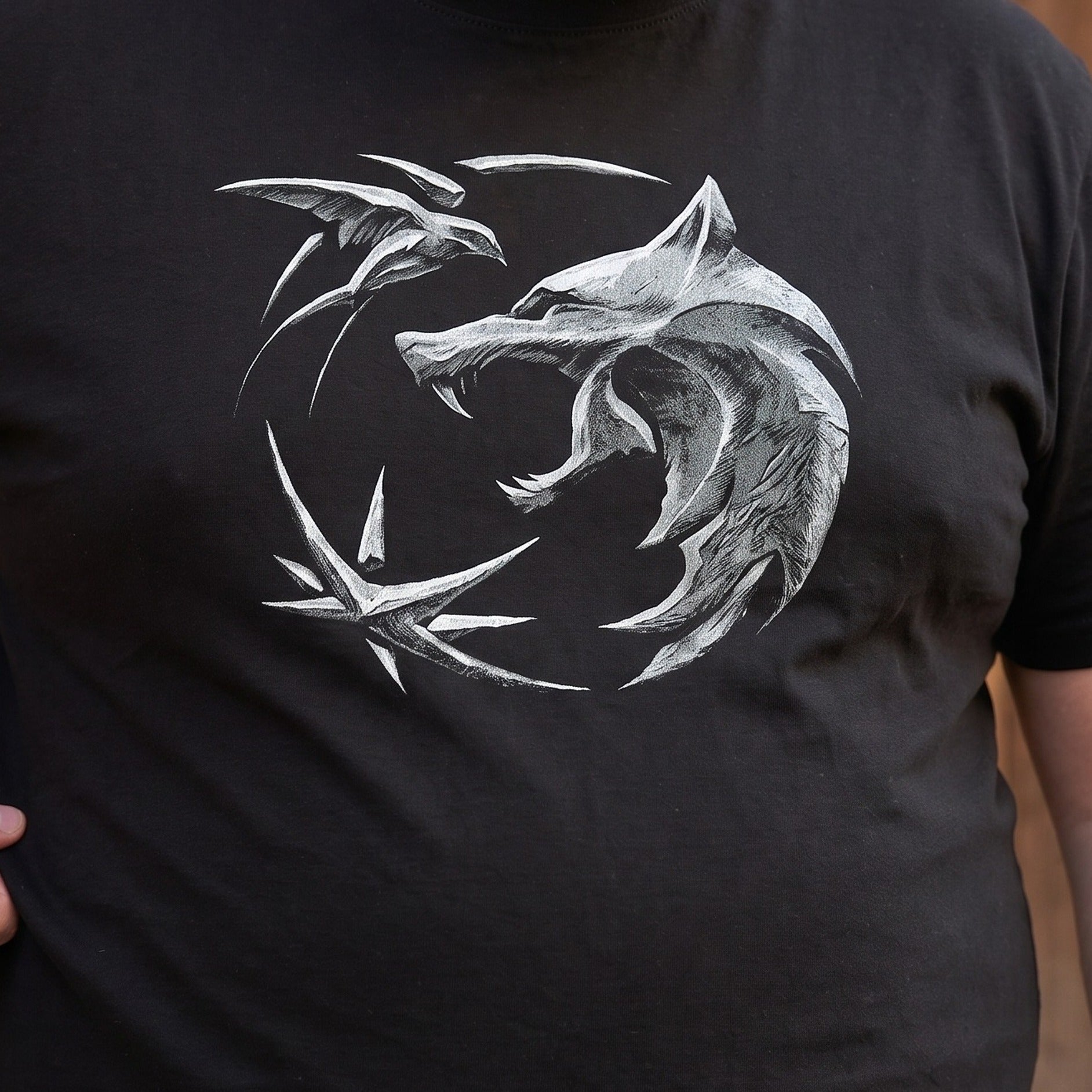 Product image Witcher - Wolf Emblem T-Shirt Black