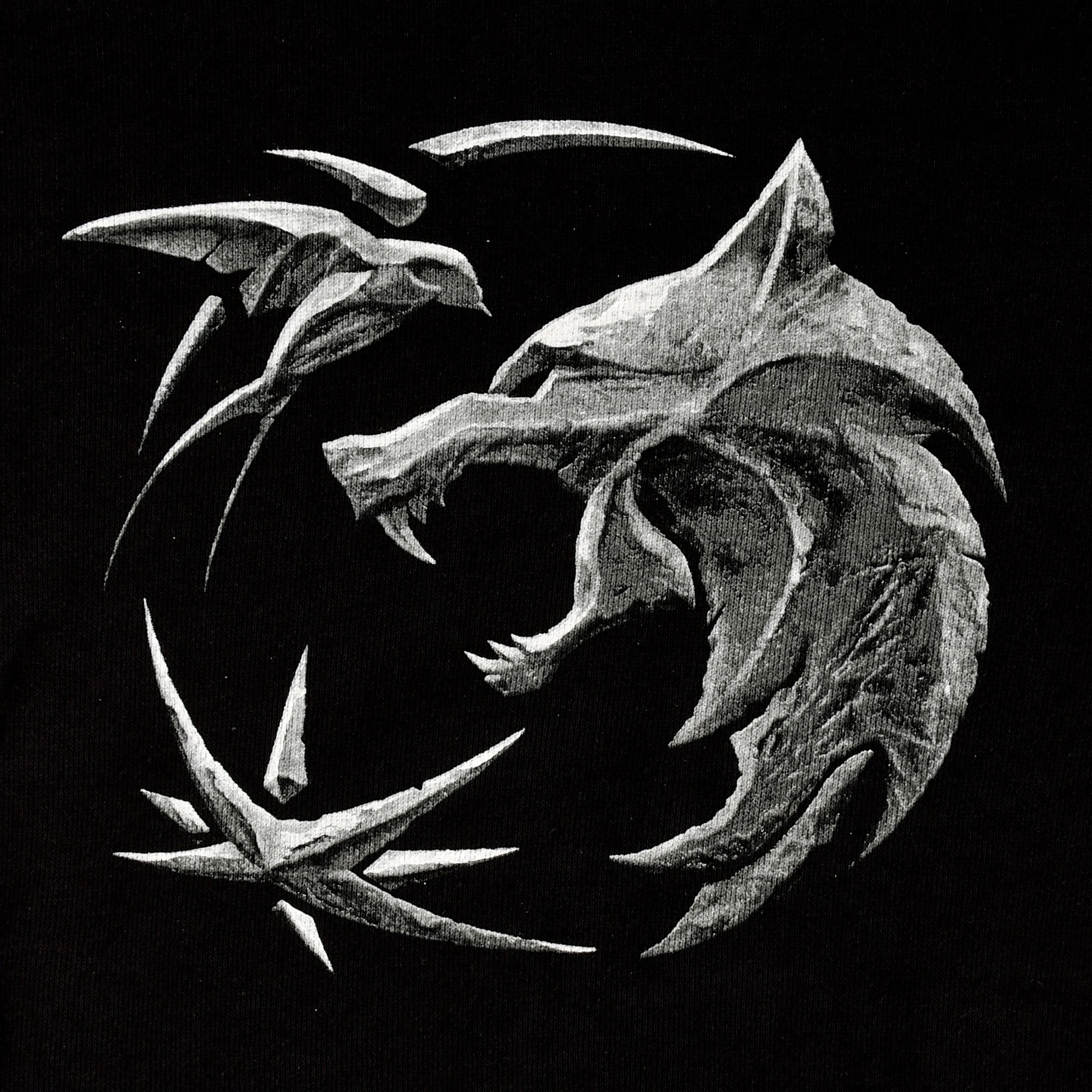 Product image Witcher - Wolf Emblem Hoodie Black