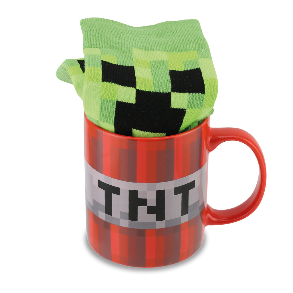 Product image Minecraft - Creeper Socks and TNT Mug Set