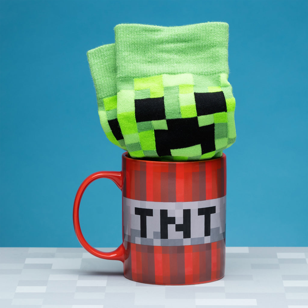 Product image Minecraft - Creeper Socks and TNT Mug Set