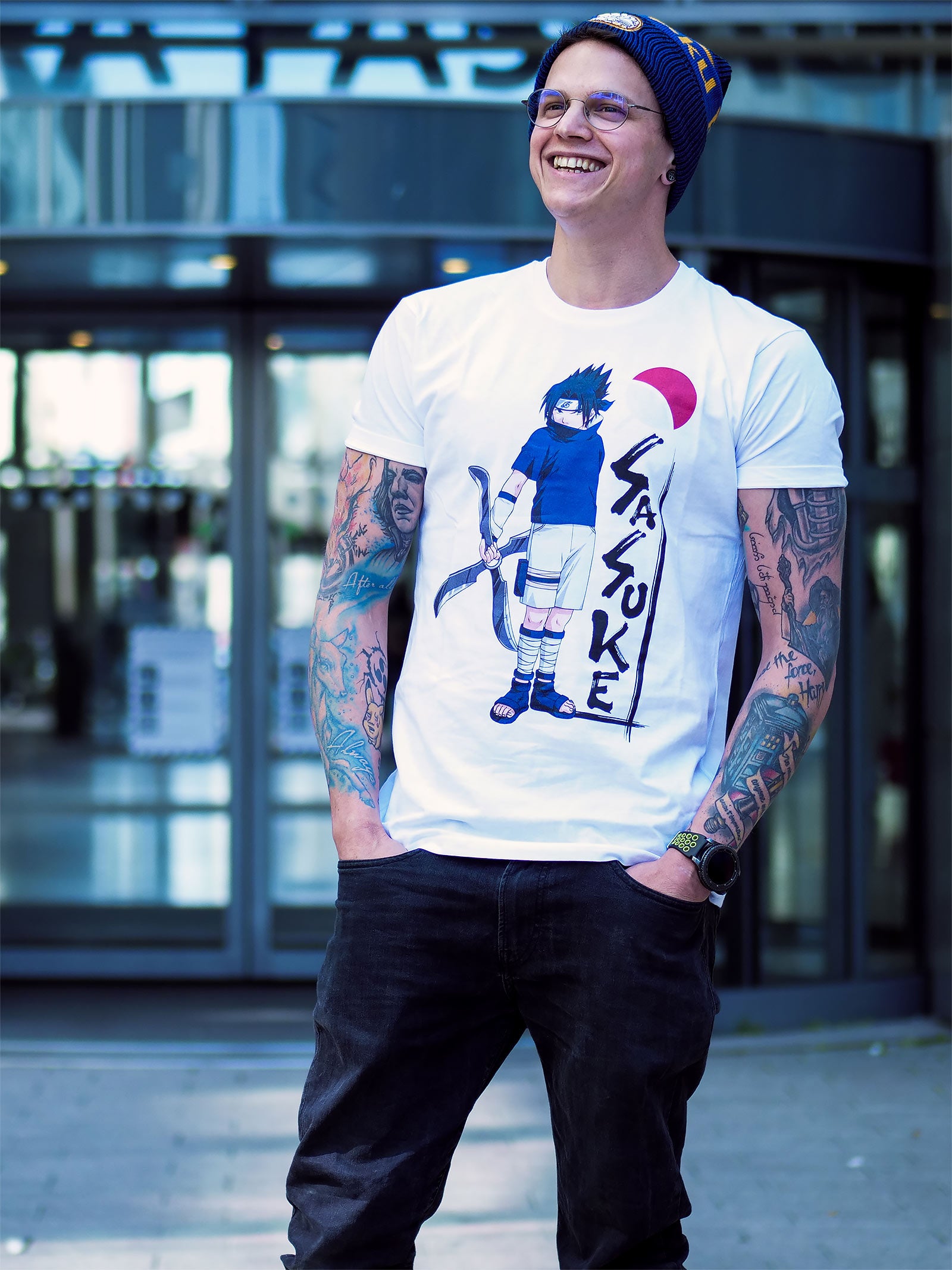 Product image Naruto - Sasuke Uchiha White T-Shirt