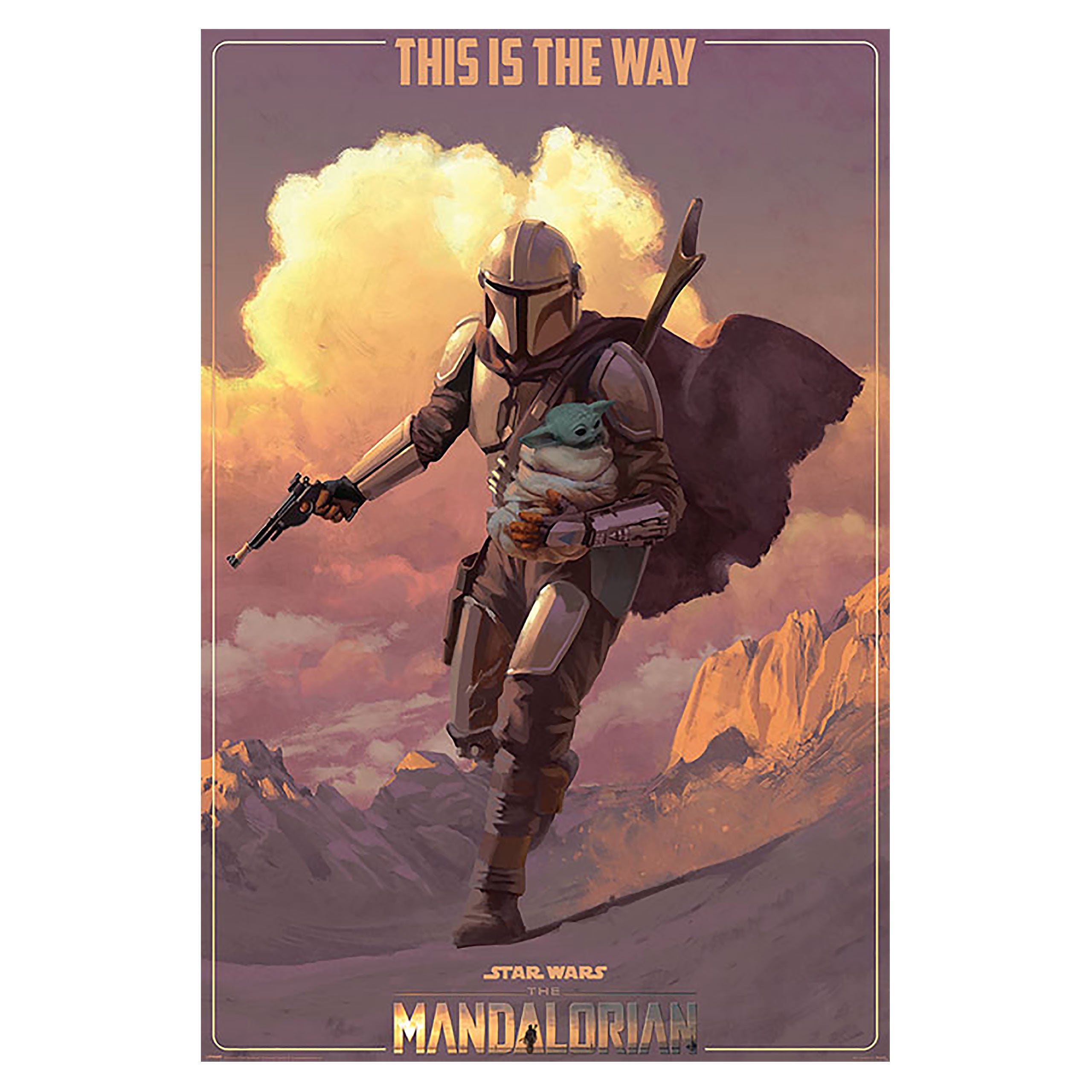 Product image Mandalorian on the Run Maxi Poster - Star Wars The Mandalorian