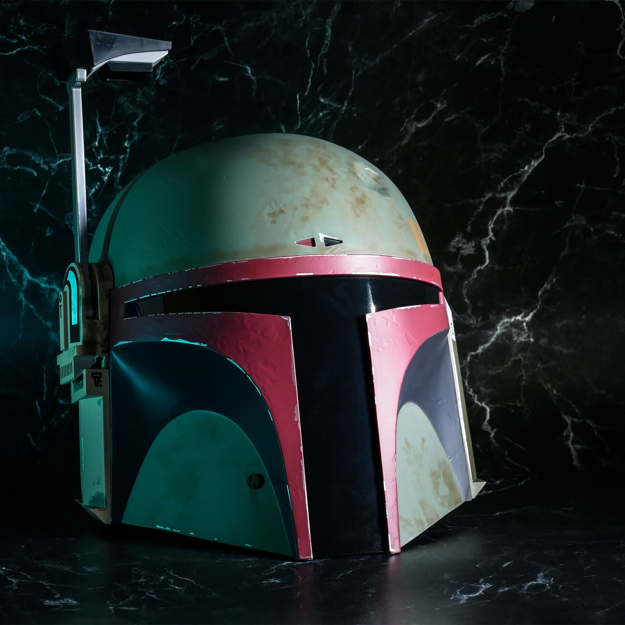 Product image Boba Fett Premium Helmet Replica Re-Armored with Light Effects - Star Wars