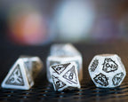 Product image Witcher - Geralt White Wolf RPG Dice Set 7pcs with Collector's Coin