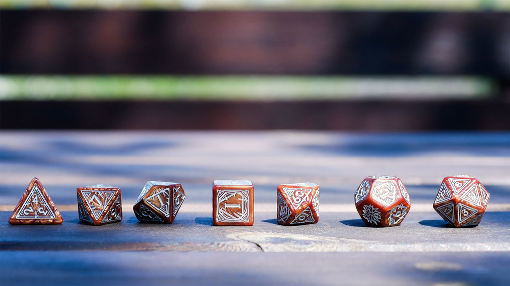 Product image Witcher - Geralt Monster Slayer RPG Dice Set 7pc with Collector's Coin