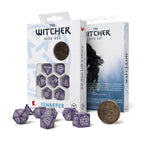 Product image Witcher - Yennefer Lilac & Gooseberries RPG Dice Set 7pcs with Collector's Coin