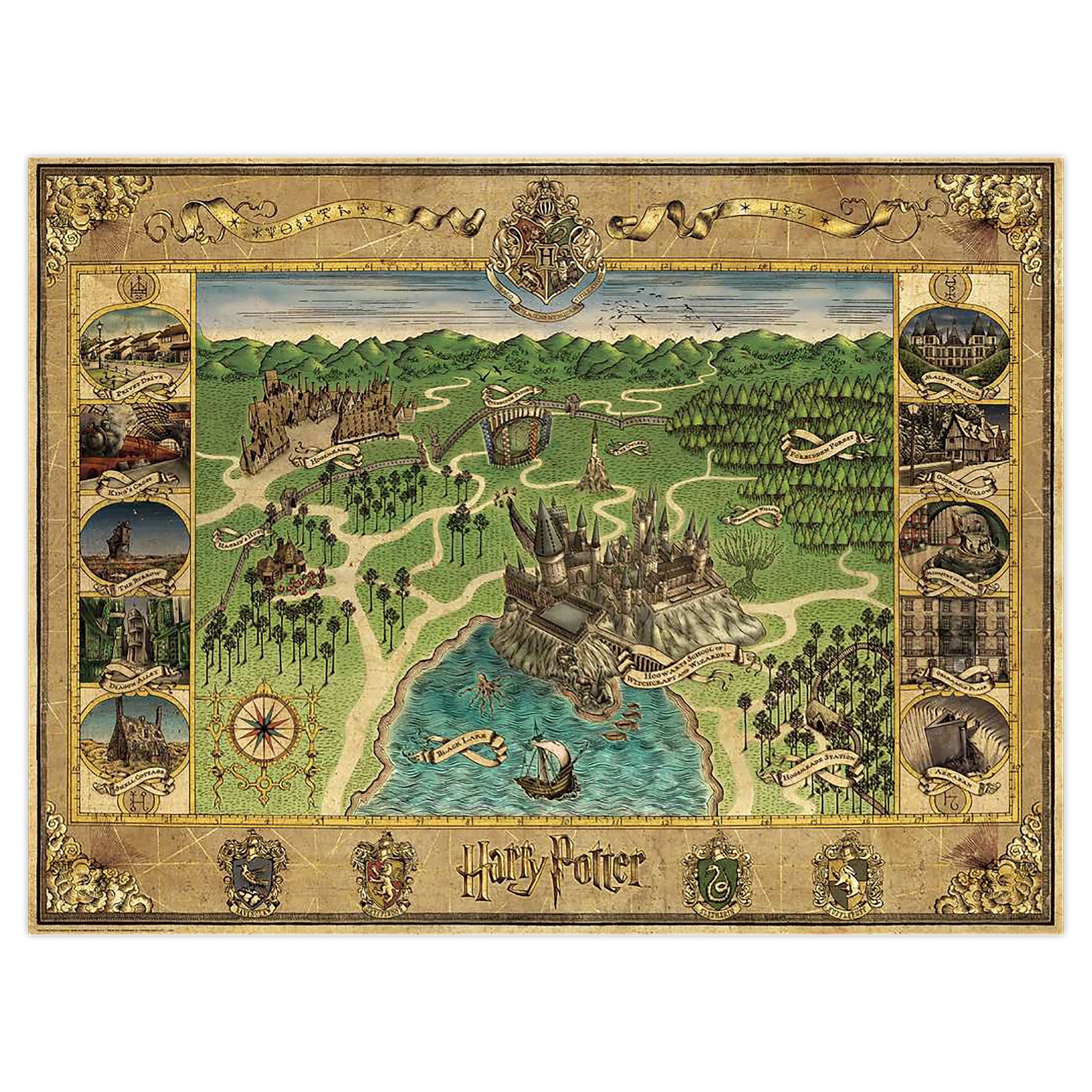 Product image Harry Potter - Hogwarts Map Puzzle 1500 Pieces