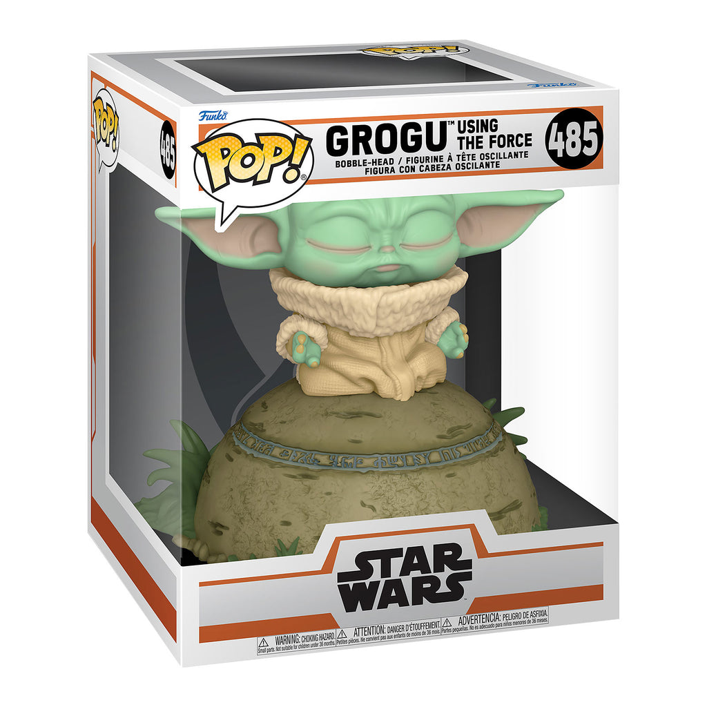 Product image Grogu Using the Force Funko Pop Figure with Light and Sound Effects - Star Wars The Mandalorian