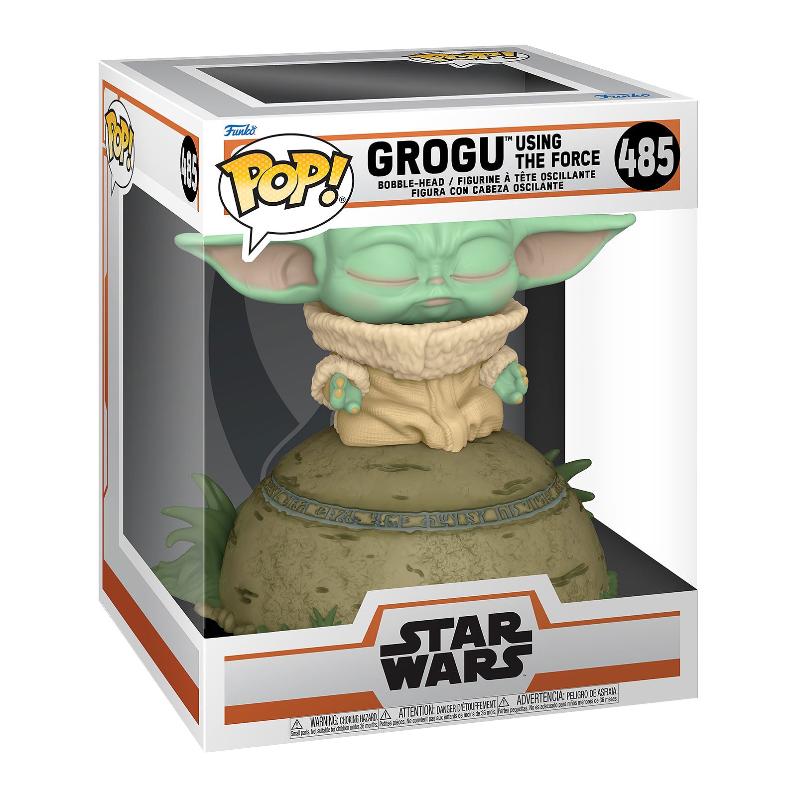 Product image Grogu Using the Force Funko Pop Figure with Light and Sound Effects - Star Wars The Mandalorian