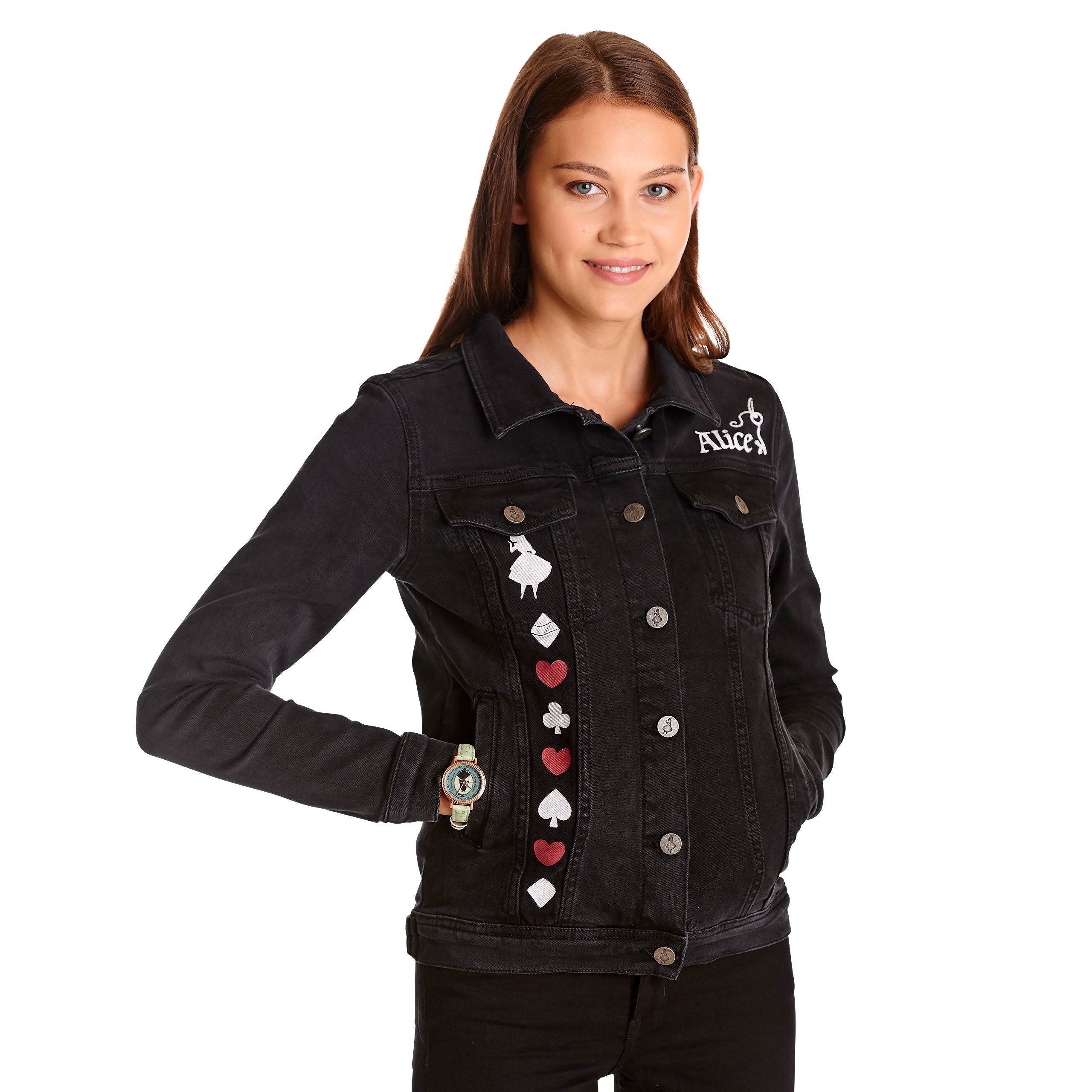 Product image Alice in Wonderland - Women's Black Denim Jacket