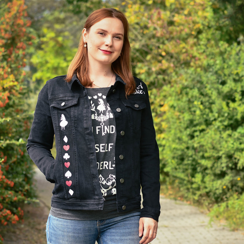 Product image Alice in Wonderland - Women's Black Denim Jacket