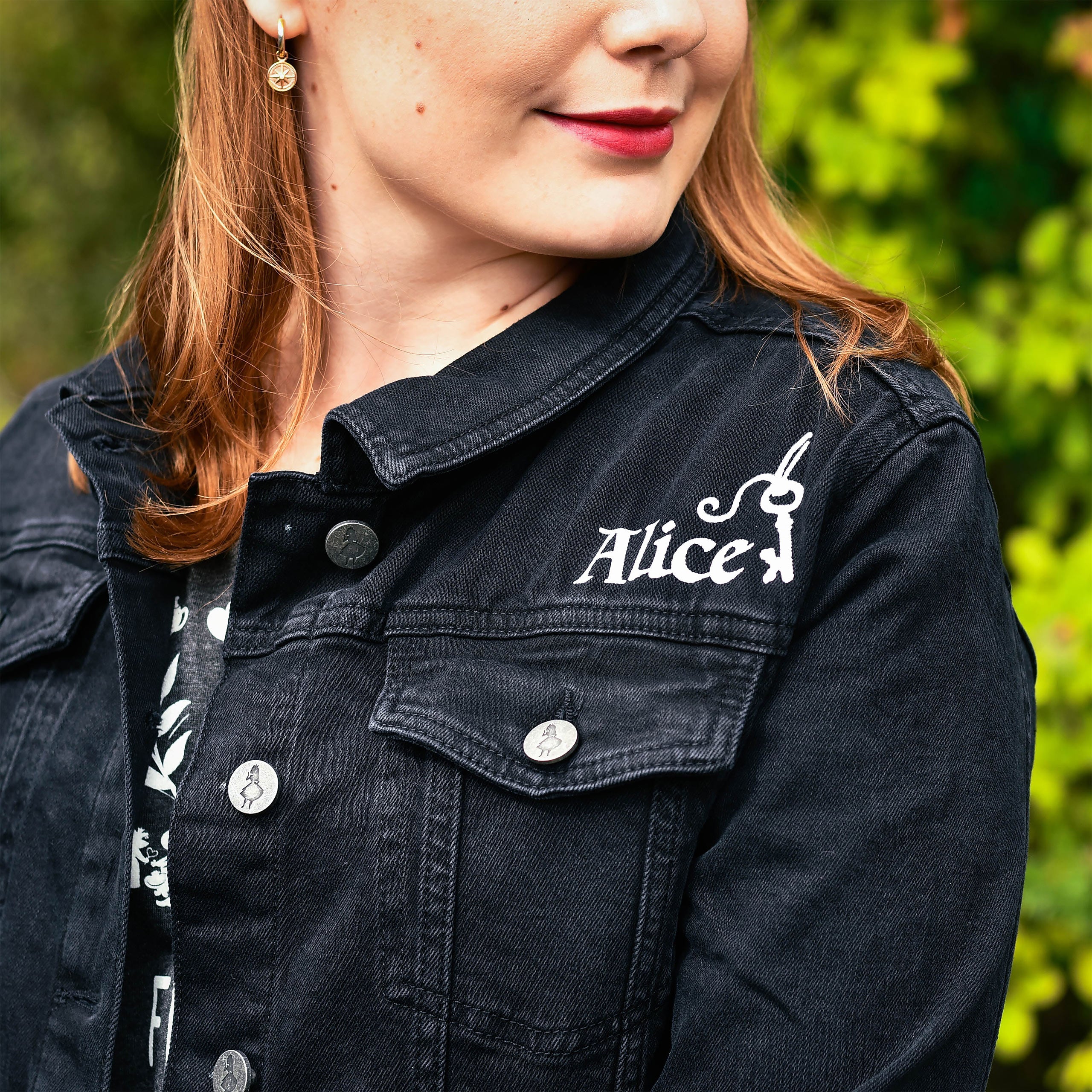 Product image Alice in Wonderland - Women's Black Denim Jacket