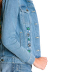 Product image Grogu Women's Denim Jacket Blue - Star Wars The Mandalorian