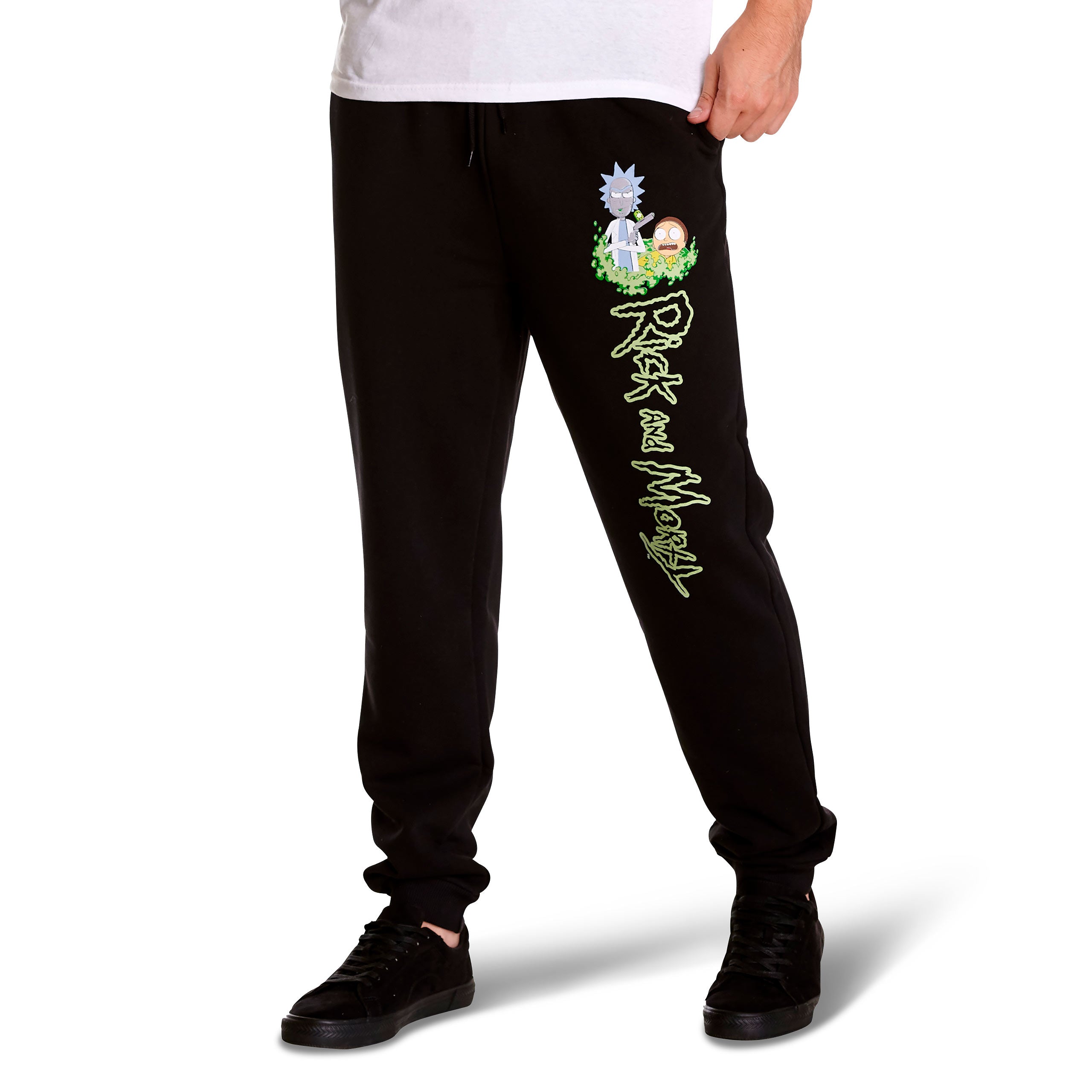 Product image Rick and Morty - Logo Sweatpants Glow in the Dark black
