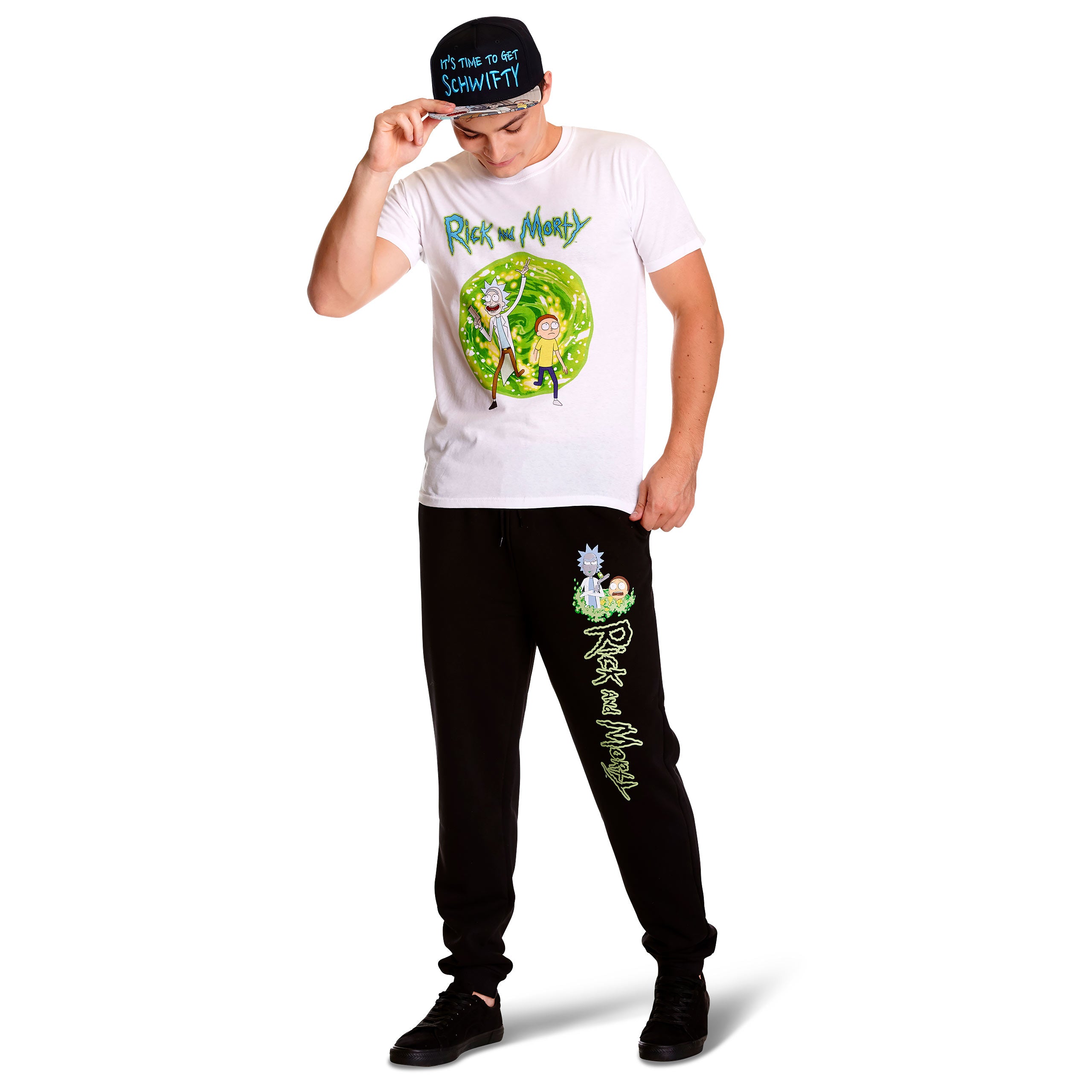 Product image Rick and Morty - Logo Sweatpants Glow in the Dark black