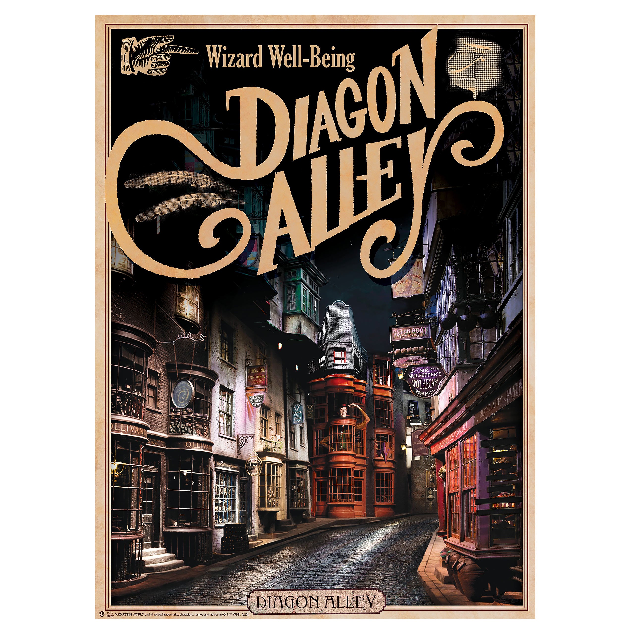 Product image Harry Potter - Hogwarts Castle & Diagon Alley Poster 2-piece set