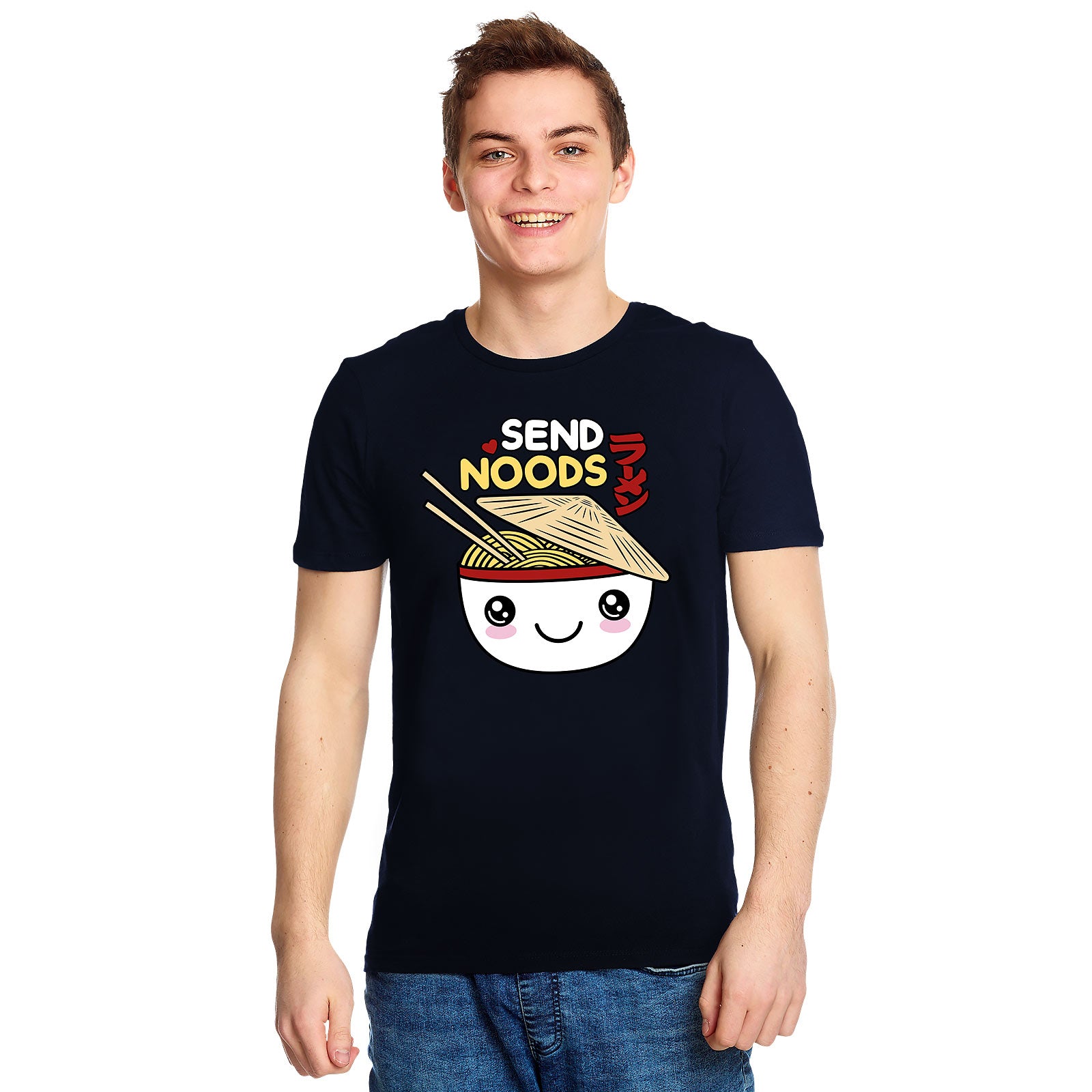 Product image Send Noods Ramen T-Shirt for Anime Fans Blue