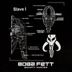 Product image Star Wars - Boba Fett Slave I Sketch T-Shirt Black