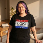 Product image For President T-Shirt black for Loki Fans