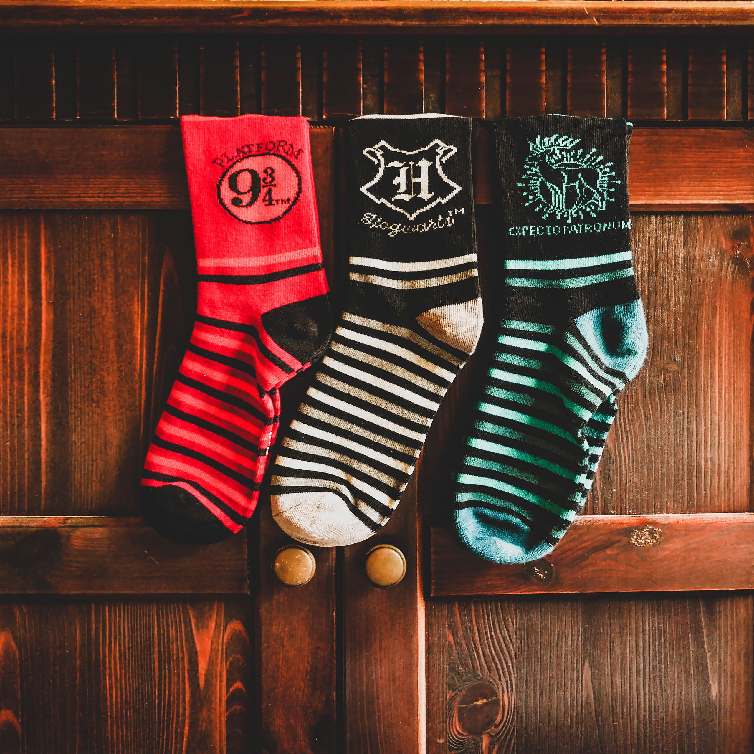 Product image Hogwarts Socks 3 Set in Gift Box - Harry Potter