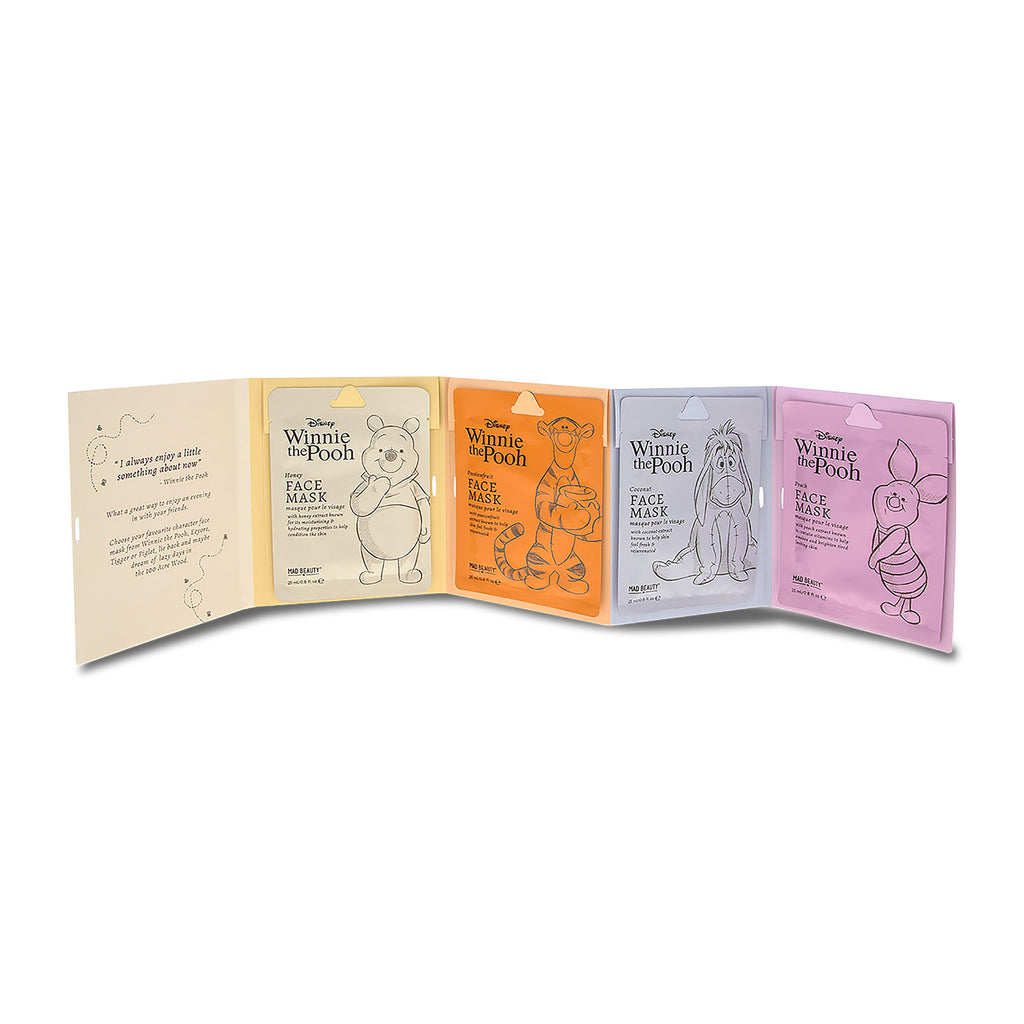 Product image Disney's Winnie the Pooh - Characters Sheet Masks 4-piece set