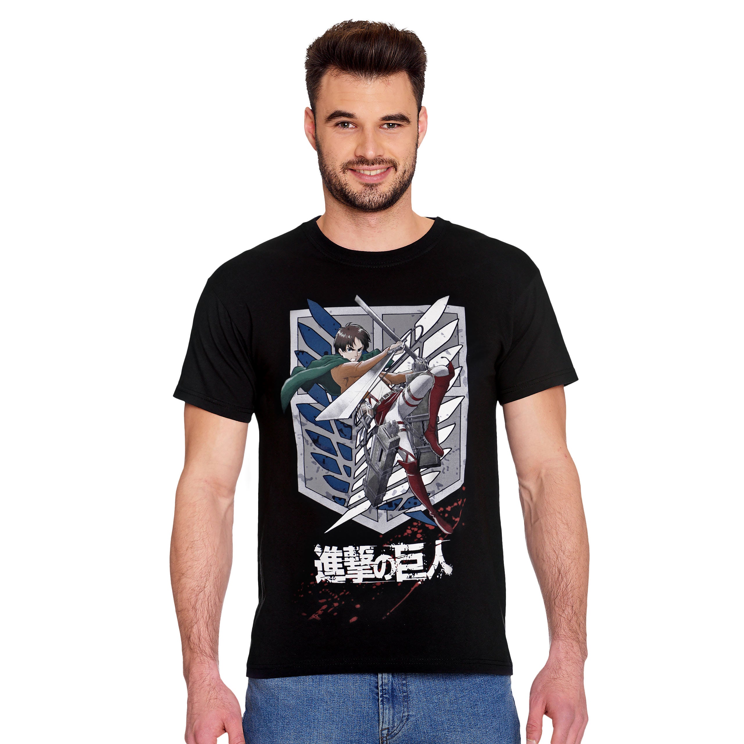 Product image Attack on Titan - Eren Survey Corps T-Shirt Black