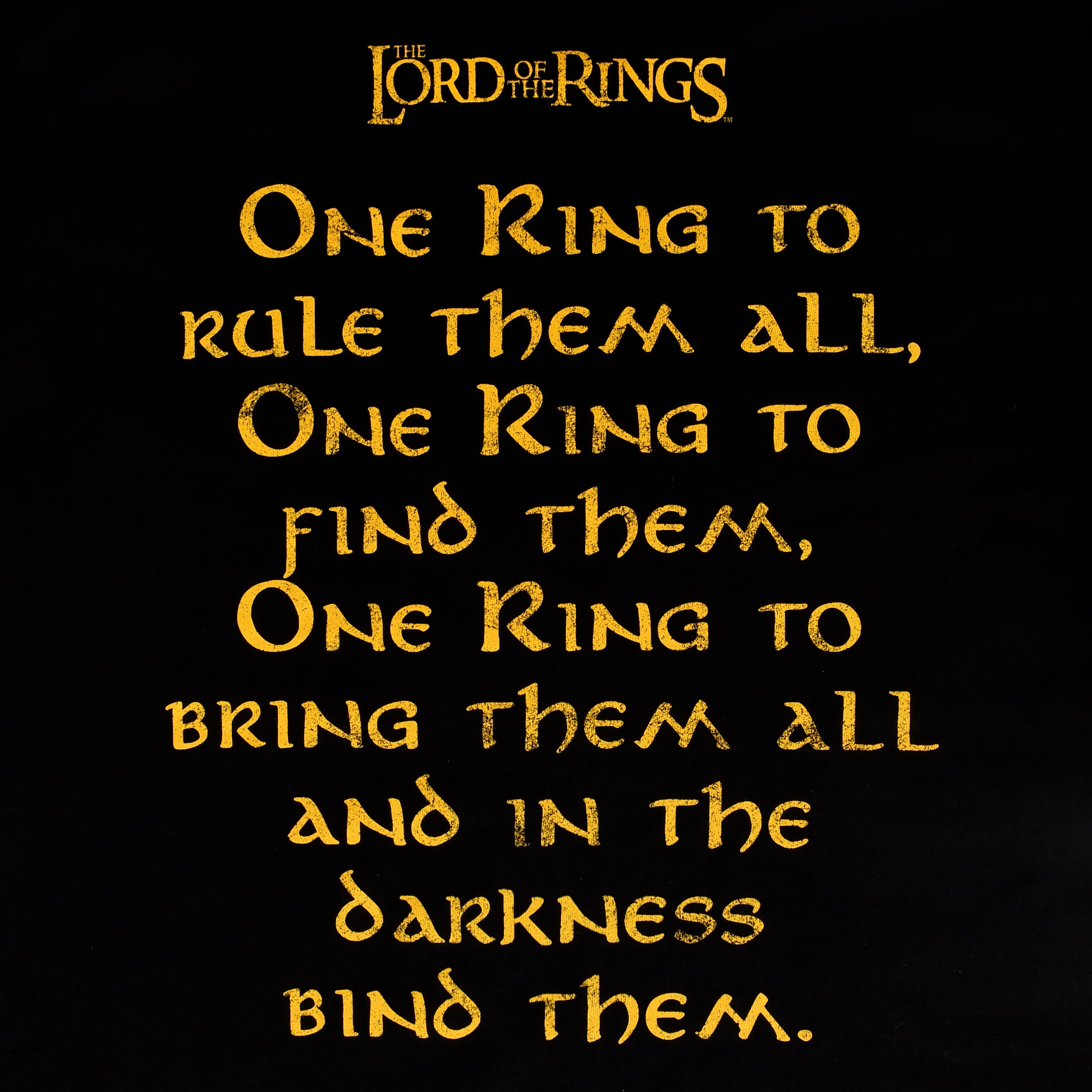 Product image The Lord of the Rings - One Ring to Rule T-Shirt Black