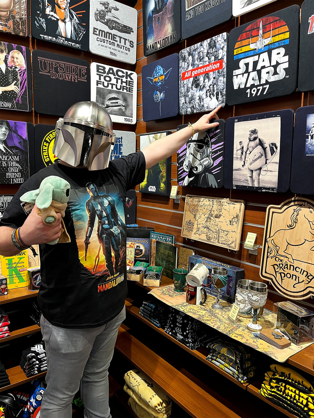 Product image Through The Galaxy T-Shirt black - Star Wars Mandalorian