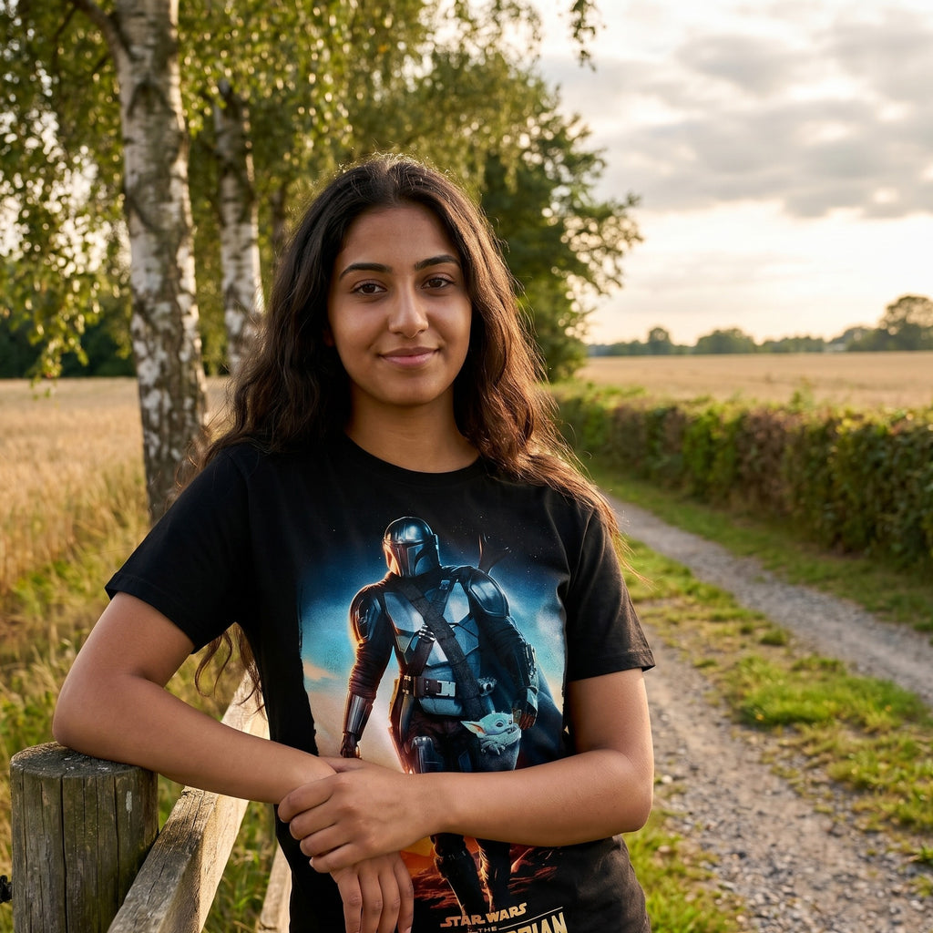 Product image Through The Galaxy T-Shirt black - Star Wars Mandalorian