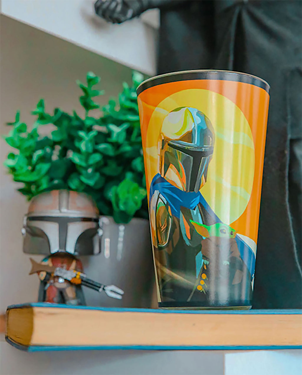 Product image Mando with Grogu Glass - Star Wars The Mandalorian
