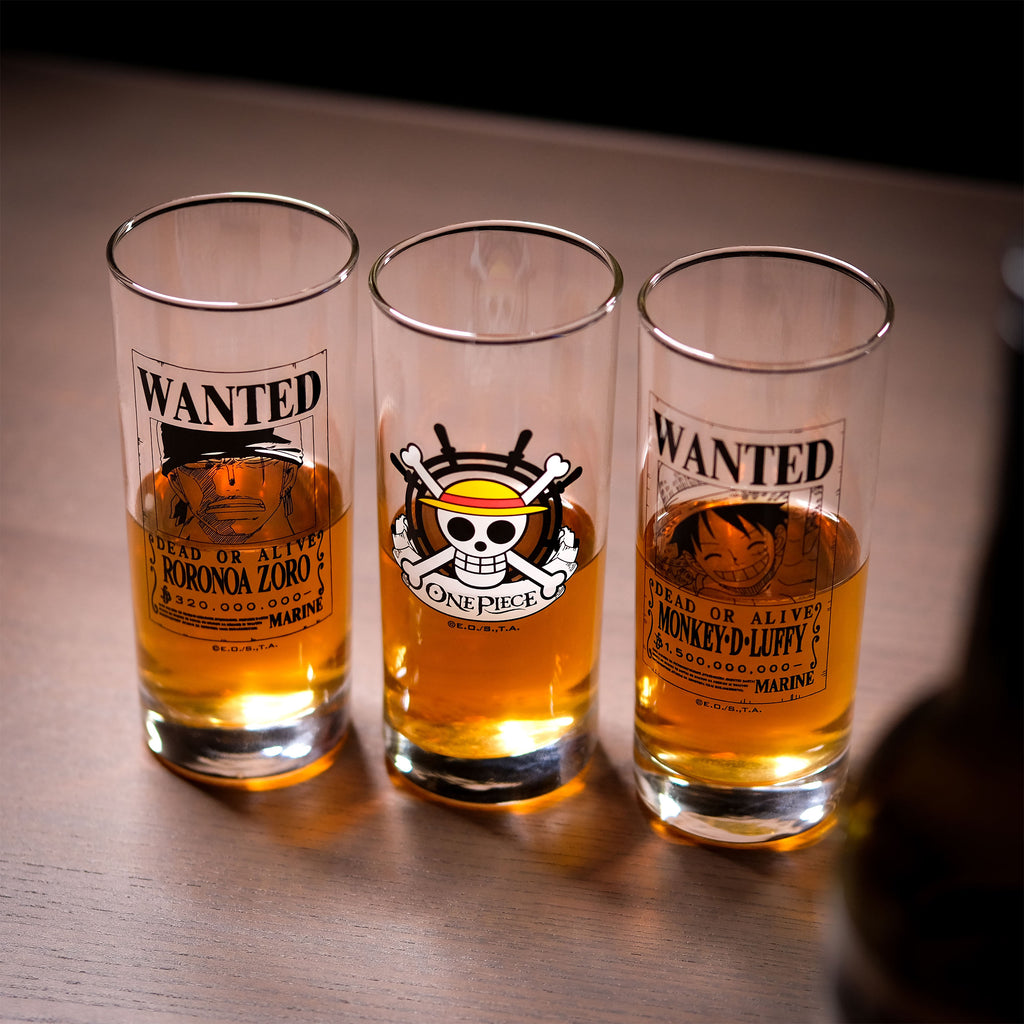 Product image One Piece - Wanted Luffy and Zoro Glass Set