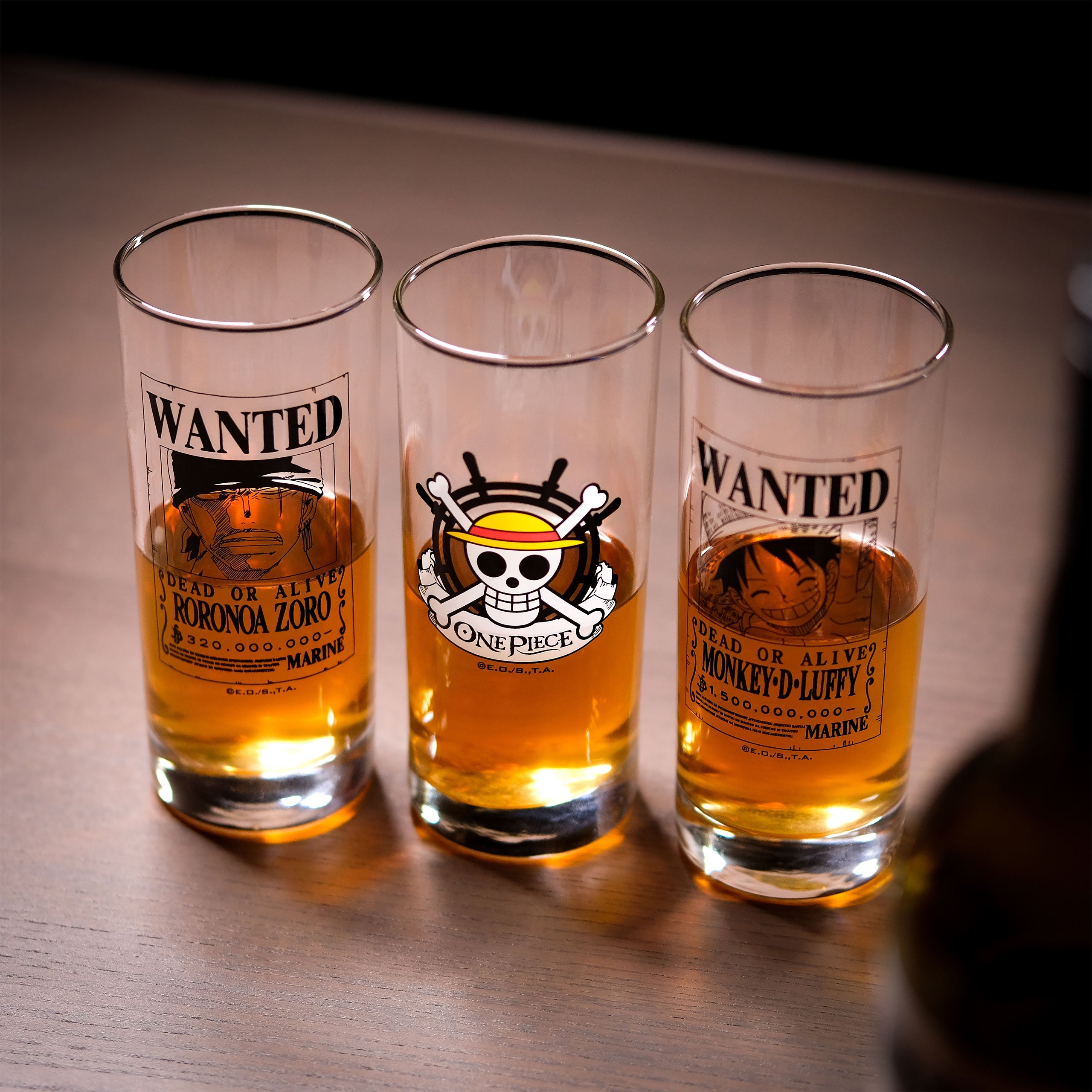 Product image One Piece - Wanted Luffy and Zoro Glass Set