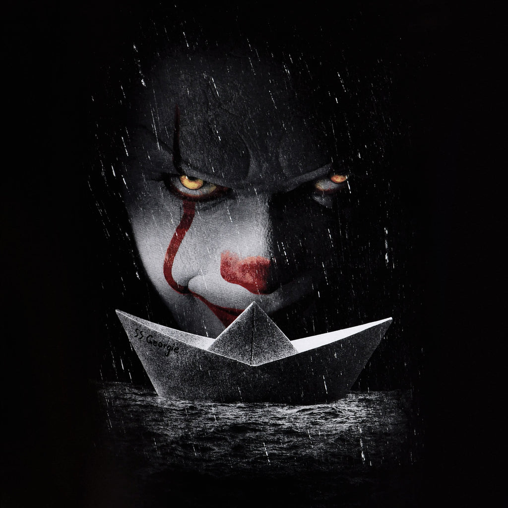 Product image Stephen King's IT - Pennywise Paper Boat T-Shirt Black