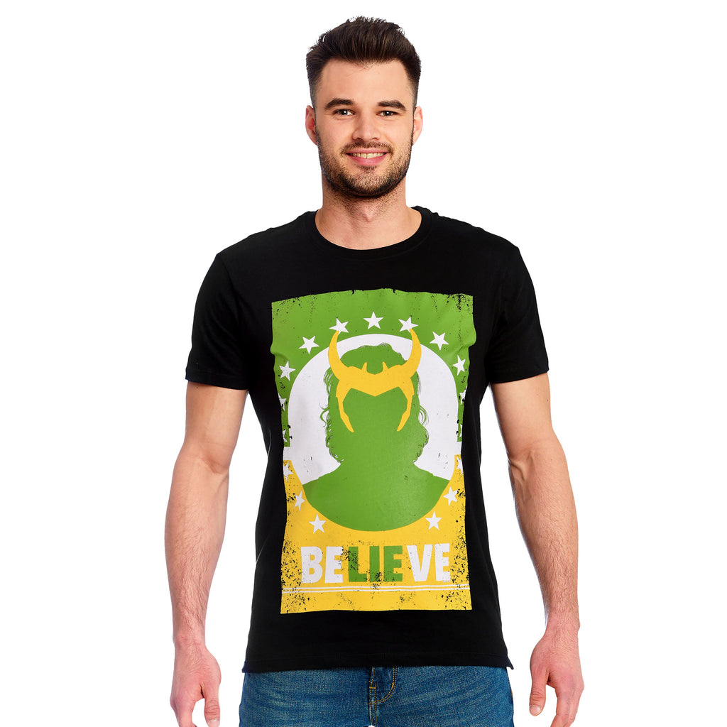 Product image Loki - Believe Lie Poster T-Shirt Black
