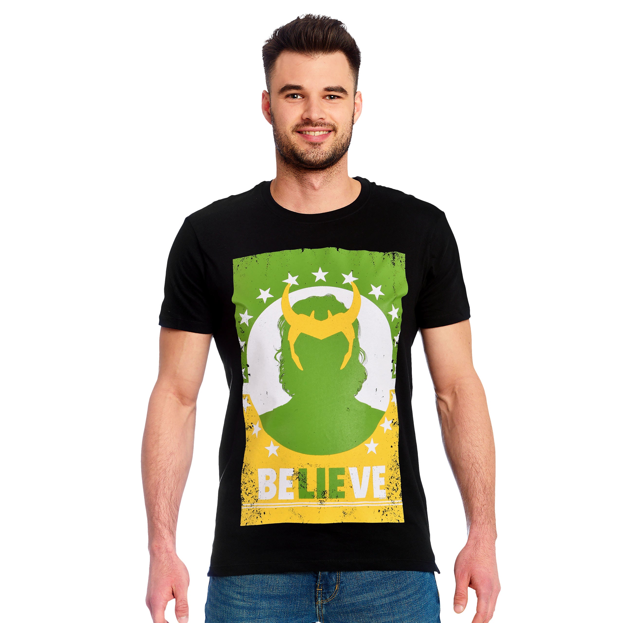 Product image Loki - Believe Lie Poster T-Shirt Black