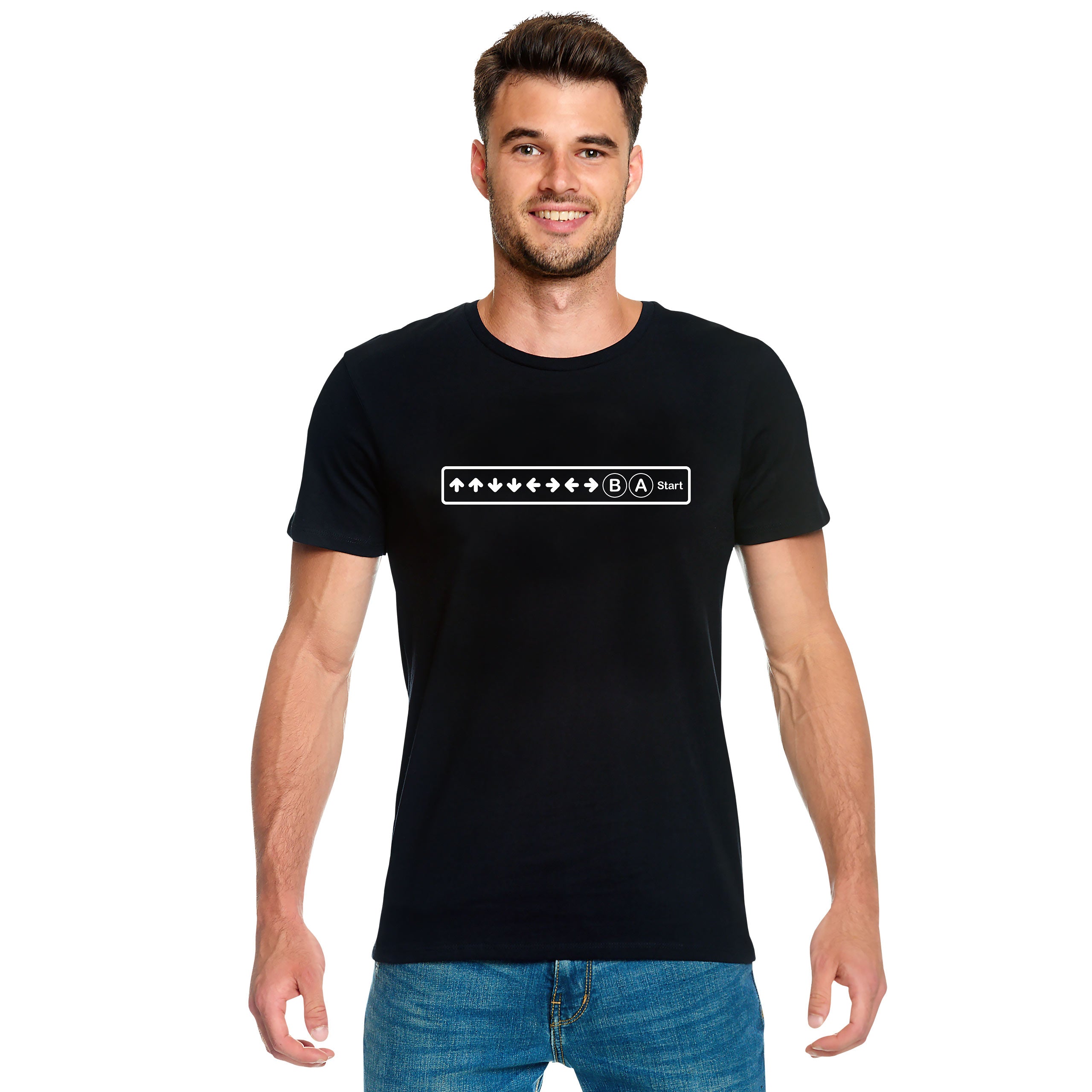 Product image Konami Code T-Shirt for Gaming Fans Black