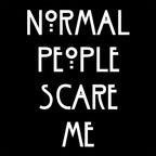 Product image Normal People Scare Me T-Shirt for American Horror Story Fans Black