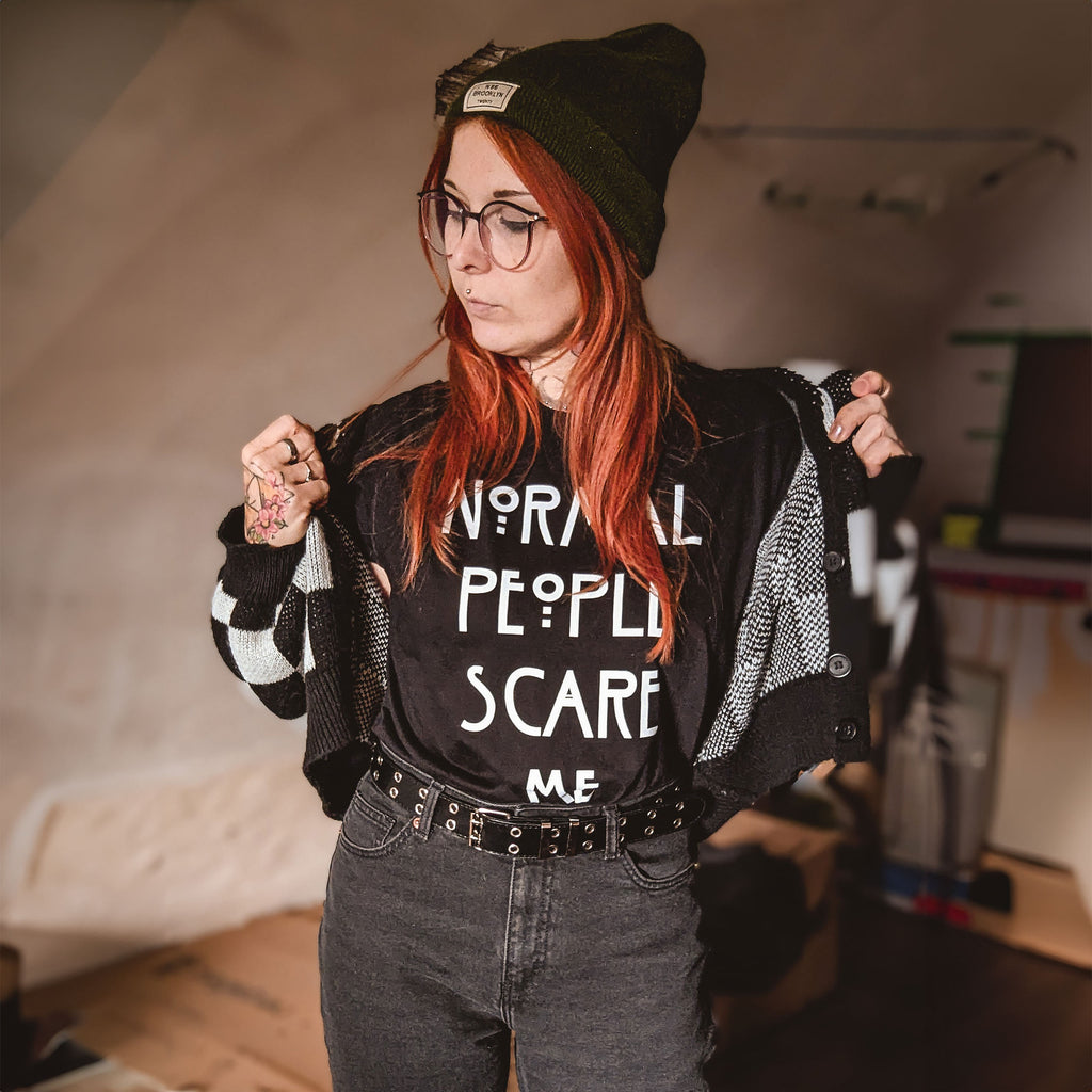 Product image Normal People Scare Me T-Shirt for American Horror Story Fans Black