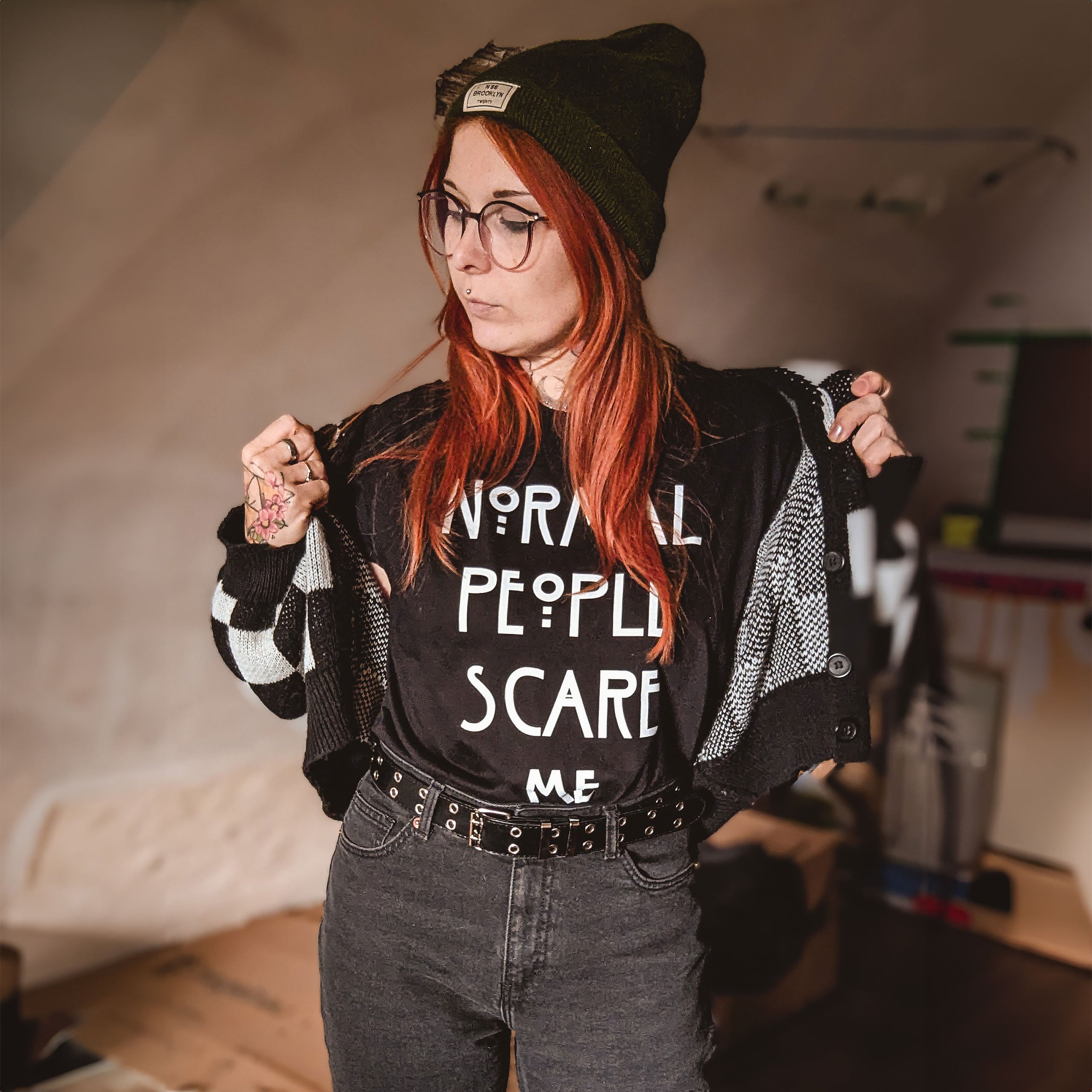 Product image Normal People Scare Me T-Shirt for American Horror Story Fans Black
