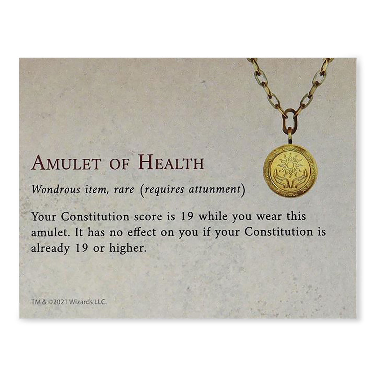 Product image Dungeons & Dragons - Amulet of Health Medallion
