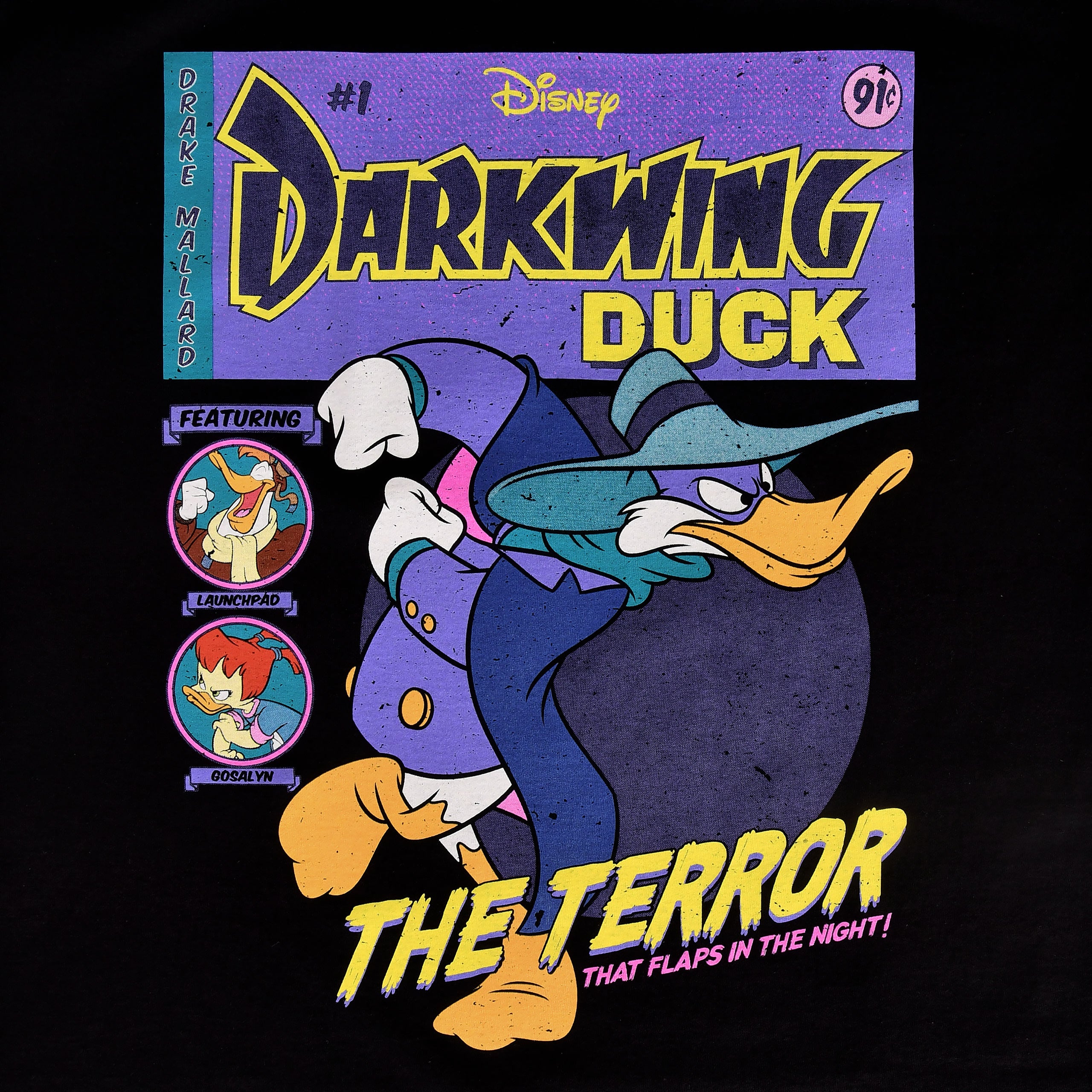 Product image Darkwing Duck - Comic Cover T-Shirt black