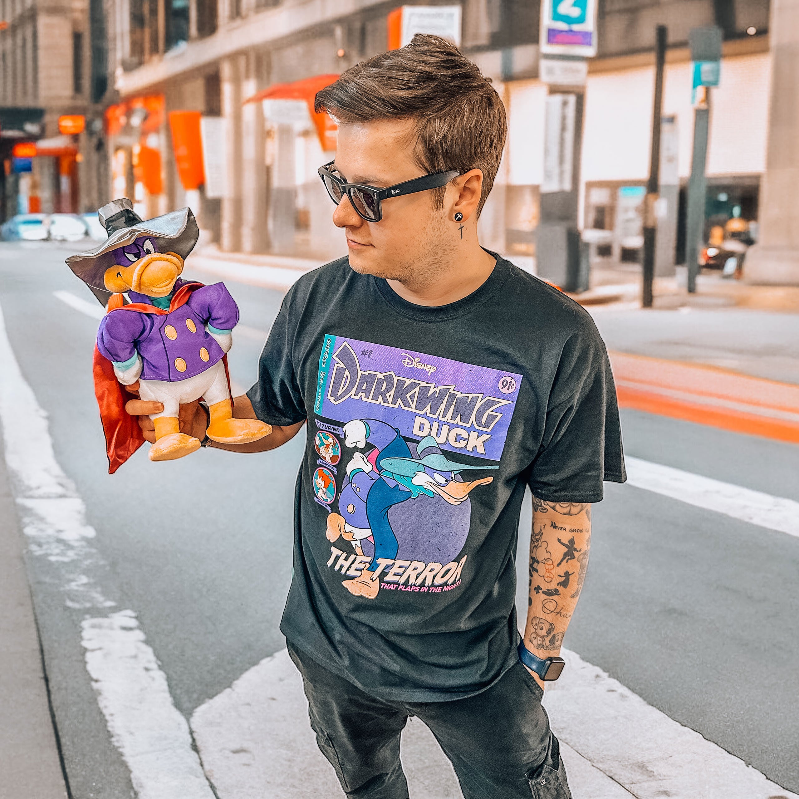 Product image Darkwing Duck - Comic Cover T-Shirt black