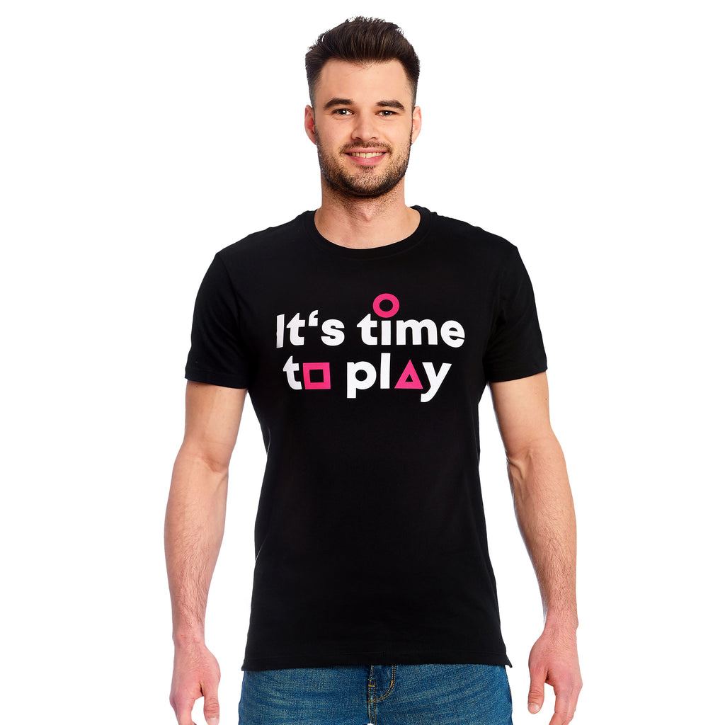Product image It’s Time to Play T-Shirt for Squid Game Fans Black