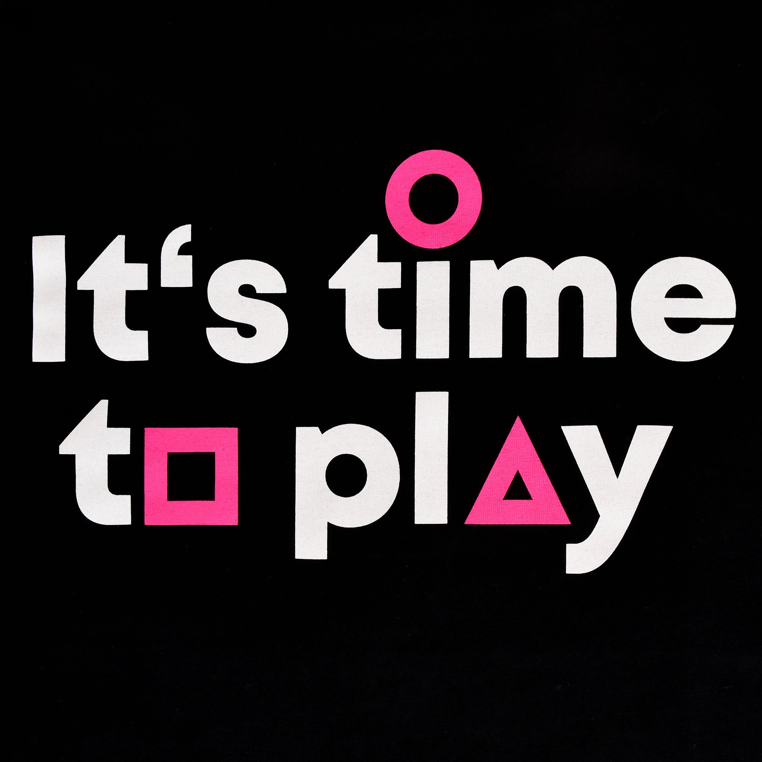 Product image It’s Time to Play T-Shirt for Squid Game Fans Black