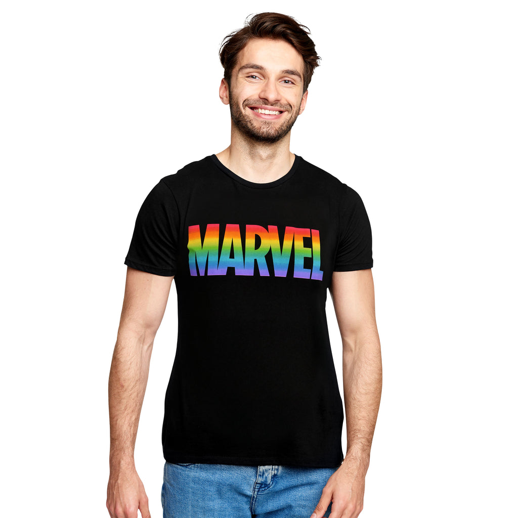 Product image Marvel - Rainbow Pride Logo T-Shirt Black