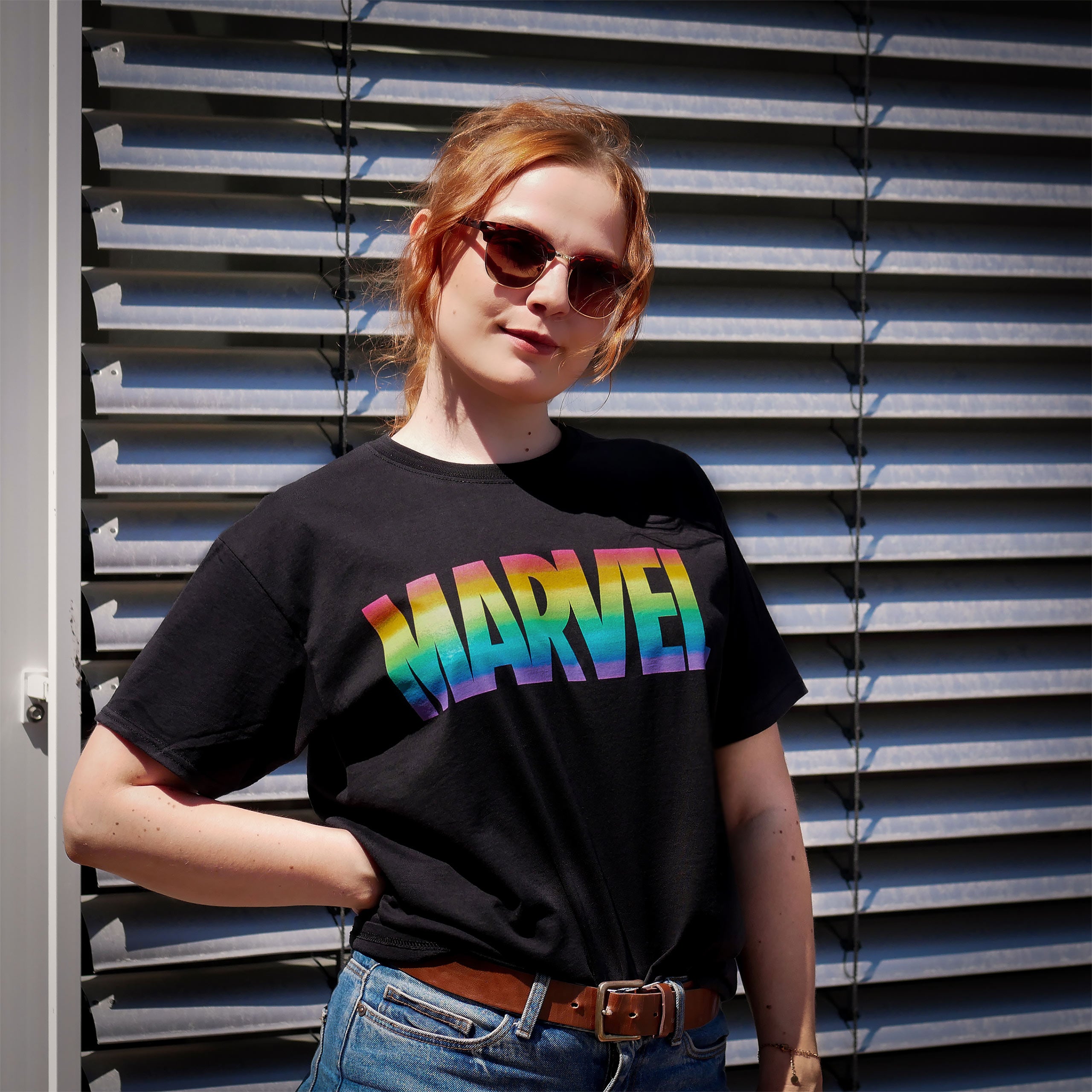 Product image Marvel - Rainbow Pride Logo T-Shirt Black